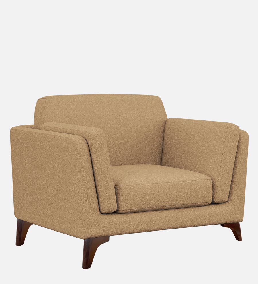 Candy Fabric 1 Seater Sofa In Copper Brown Colour - Febonic Living