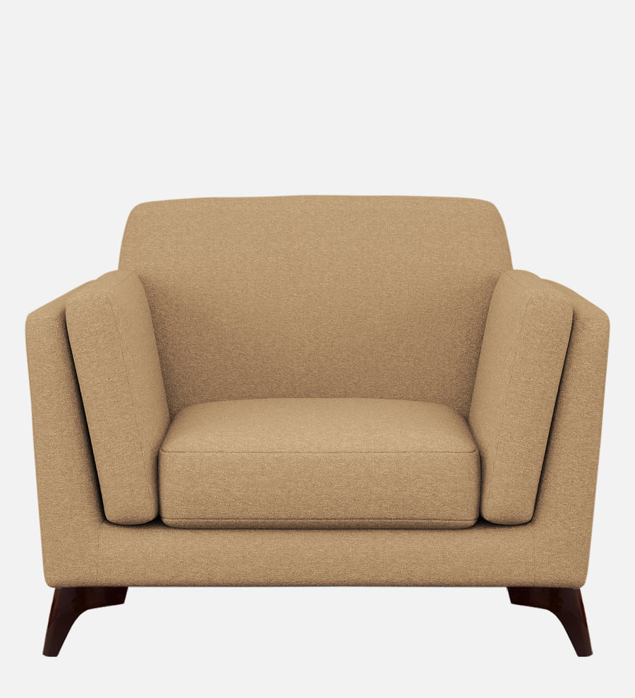 Candy Fabric 1 Seater Sofa In Copper Brown Colour - Febonic Living