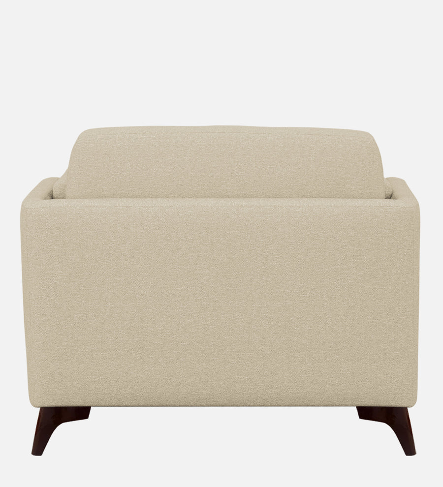 Candy Fabric 1 Seater Sofa In Cotton Beige Colour - Febonic Living
