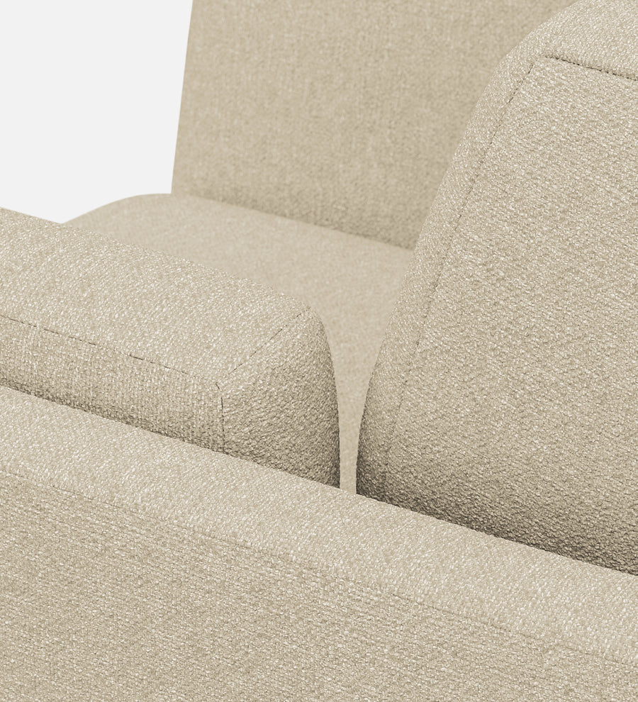 Candy Fabric 1 Seater Sofa In Cotton Beige Colour - Febonic Living