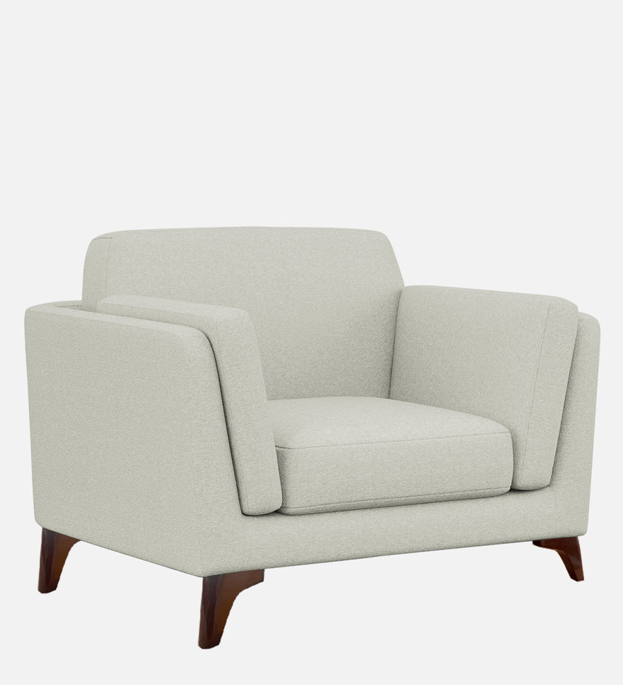 Candy Fabric 1 Seater Sofa In Pearl White Colour - Febonic Living