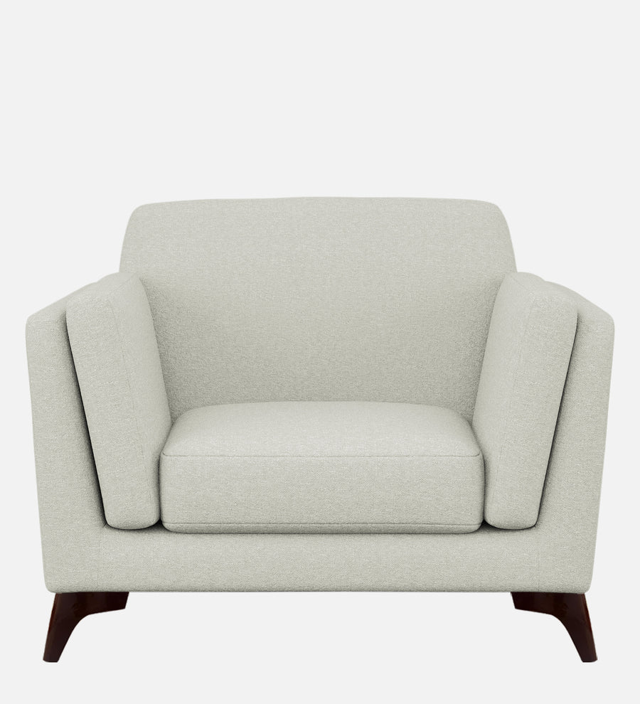 Candy Fabric 1 Seater Sofa In Pearl White Colour - Febonic Living