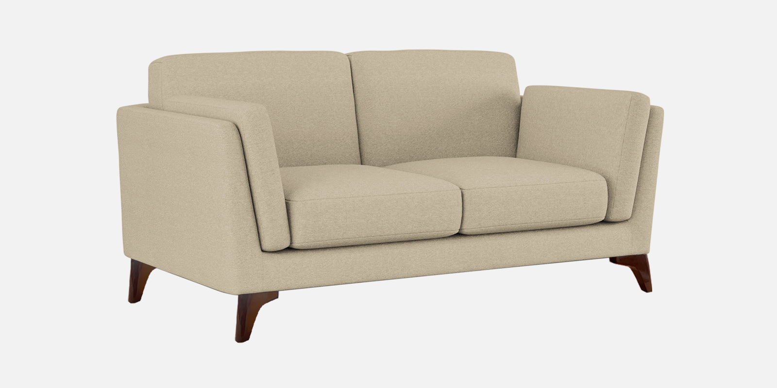Candy Fabric 2 Seater Sofa In Cotton Beige Colour