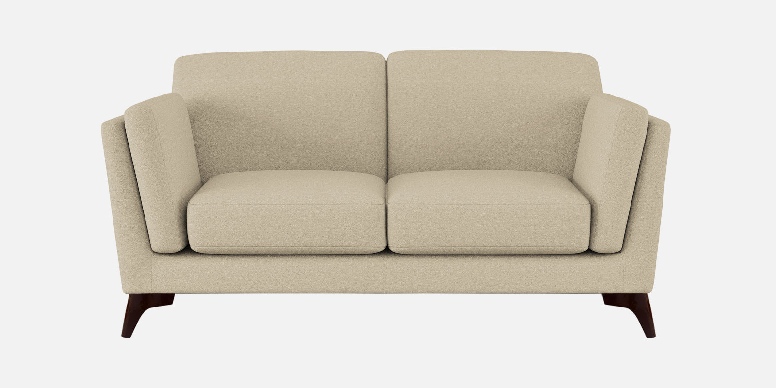 Candy Fabric 2 Seater Sofa In Cotton Beige Colour