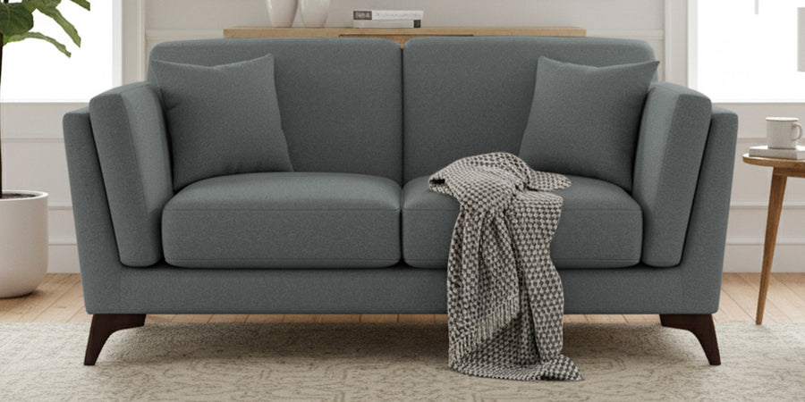 Candy Fabric 2 Seater Sofa In Nimbus Grey Colour - Febonic Living