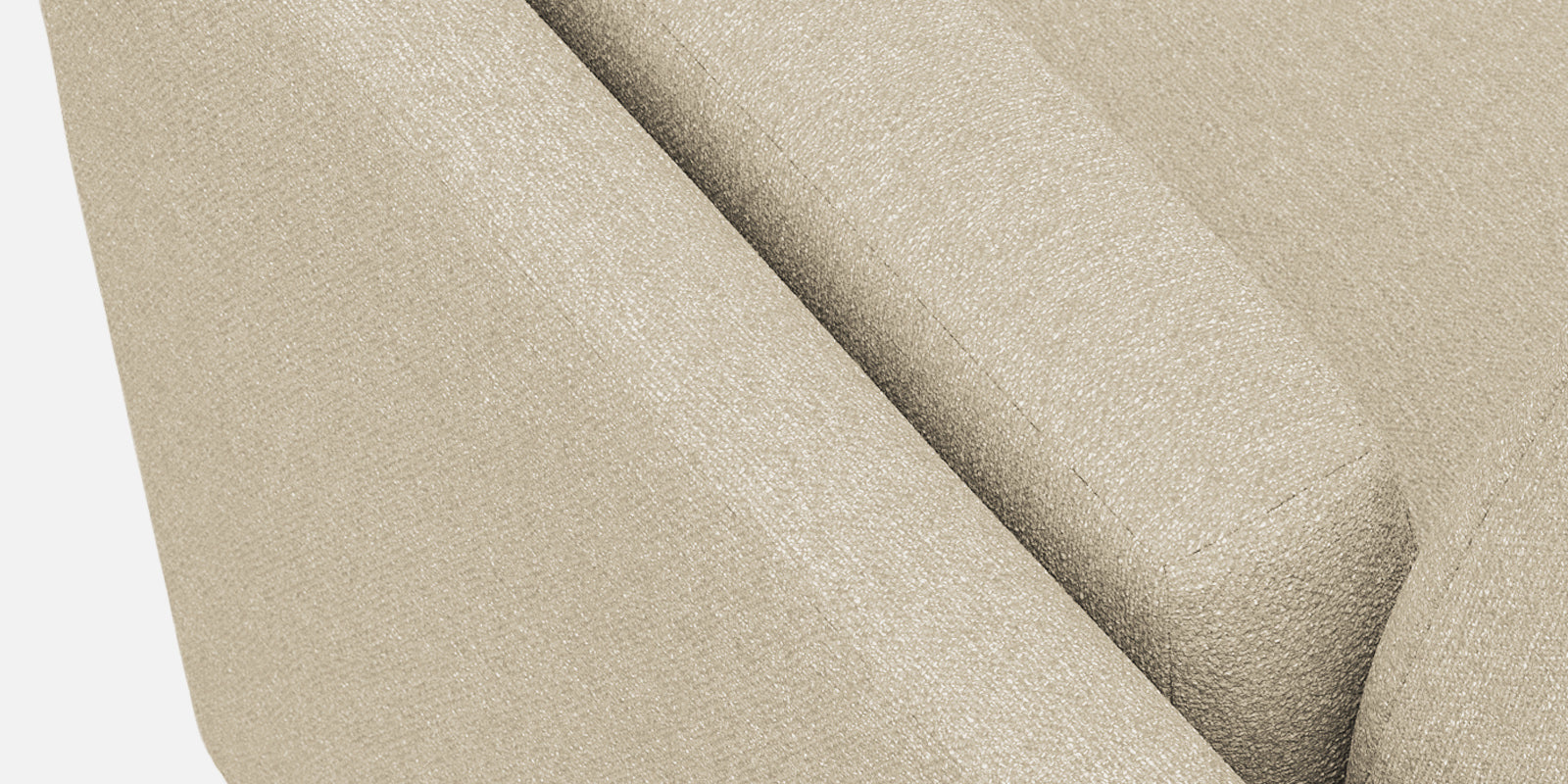 Candy Fabric 3 Seater Sofa In Cotton Beige Colour