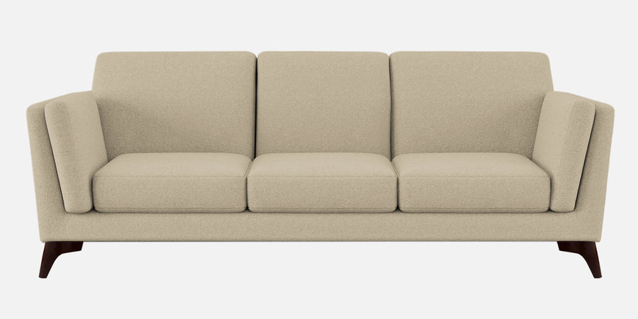Candy Fabric 3 Seater Sofa In Cotton Beige Colour - Febonic Living