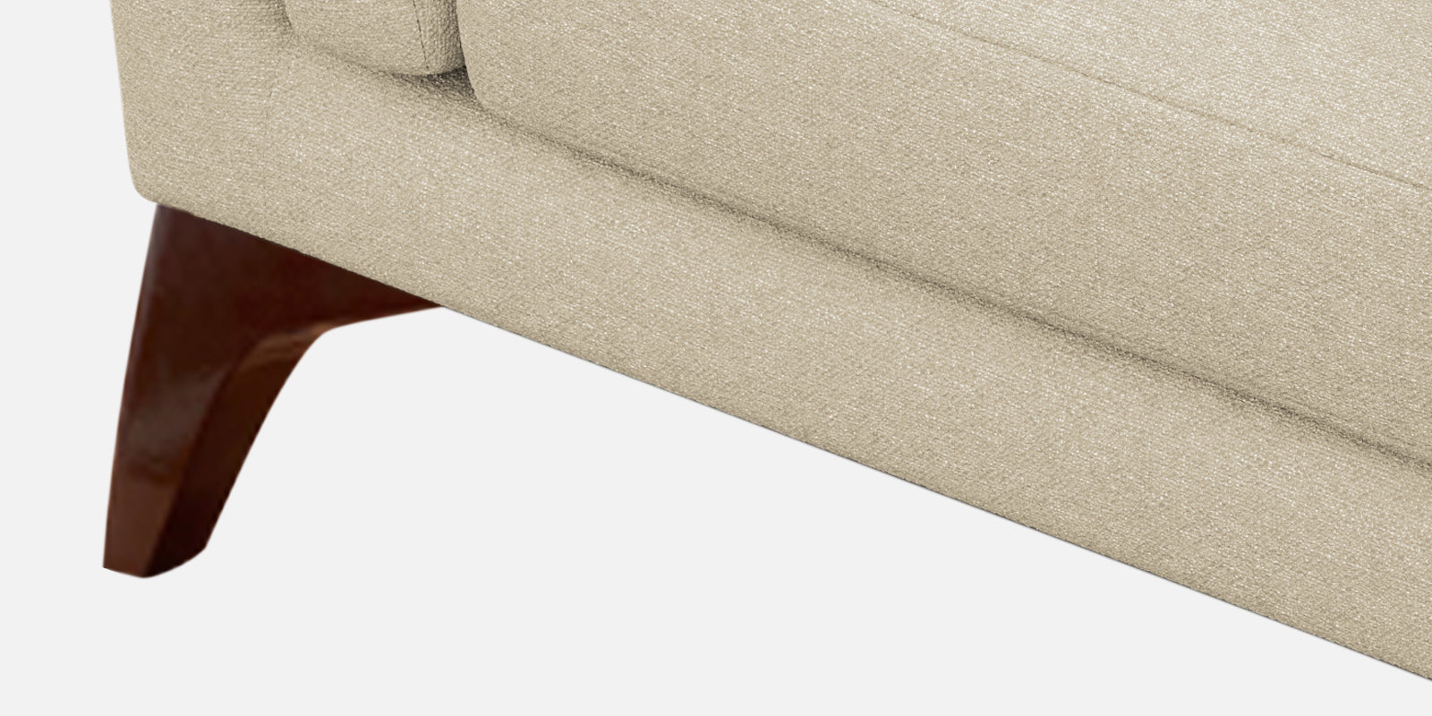 Candy Fabric 3 Seater Sofa In Cotton Beige Colour