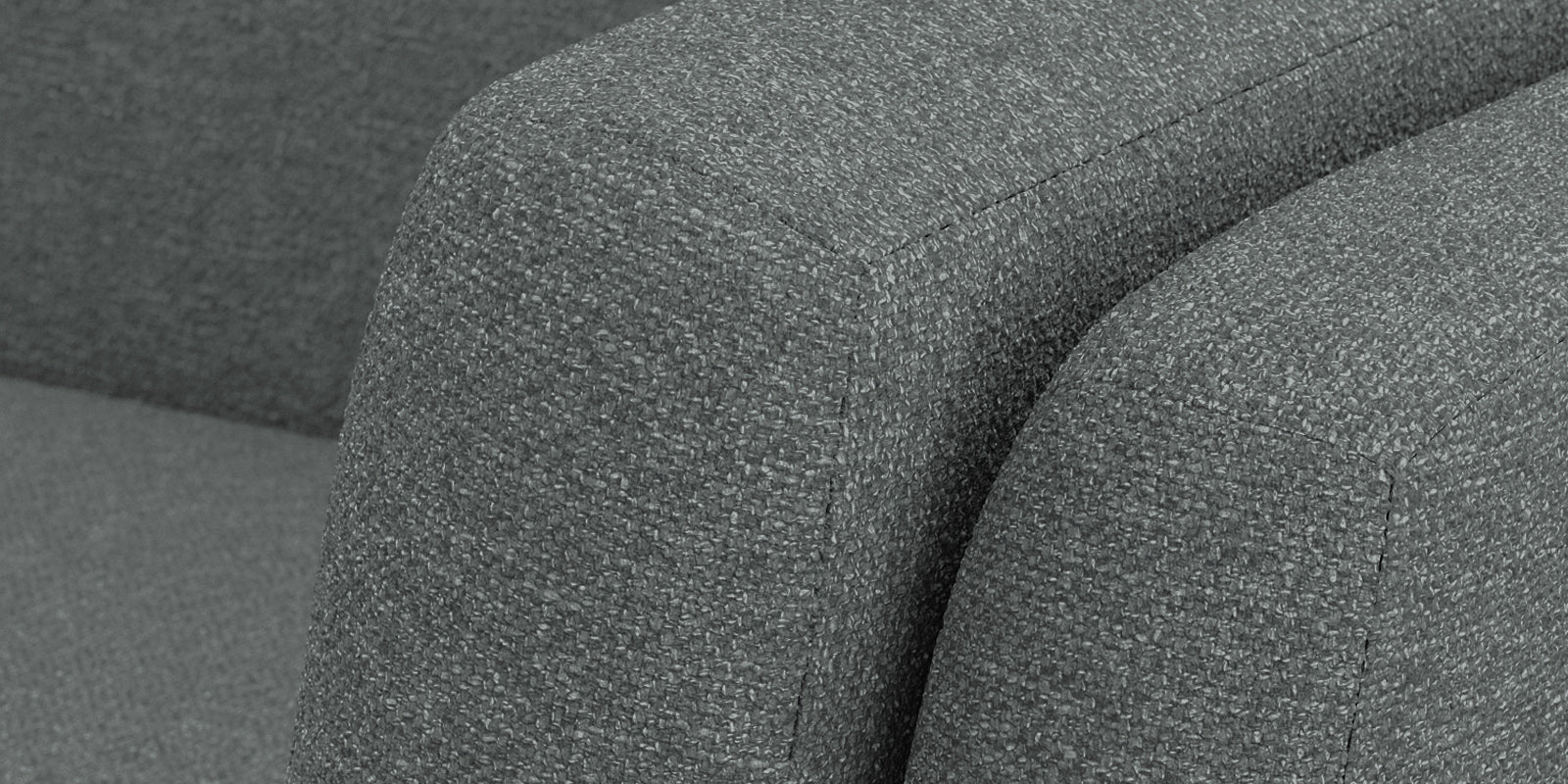 Candy Fabric 3 Seater Sofa In Nimbus Grey Colour