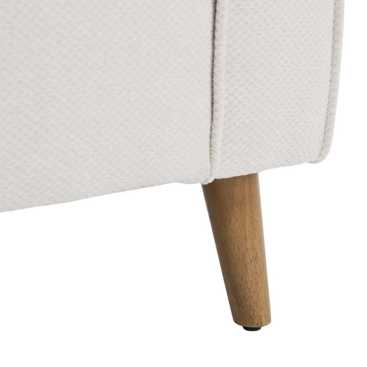 Kavira Fabric Arm Chair In Bone Beige Colour