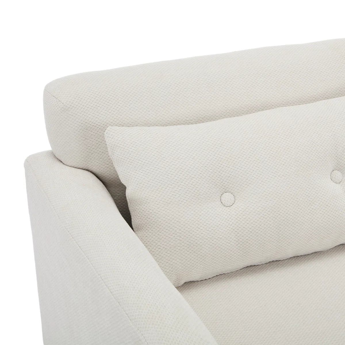 Kavira Fabric Arm Chair In Bone Beige Colour