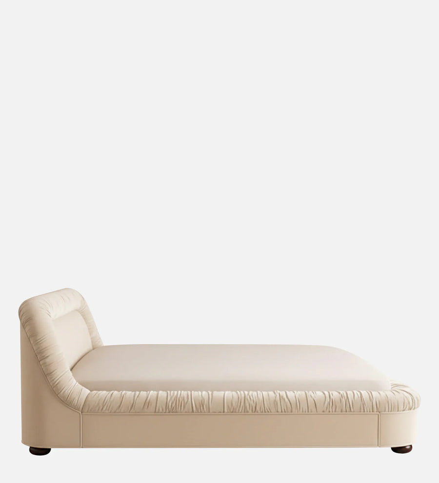 Casa Haven Velvet Queen Size Bed - Camel Beige | Hydraulic Storage