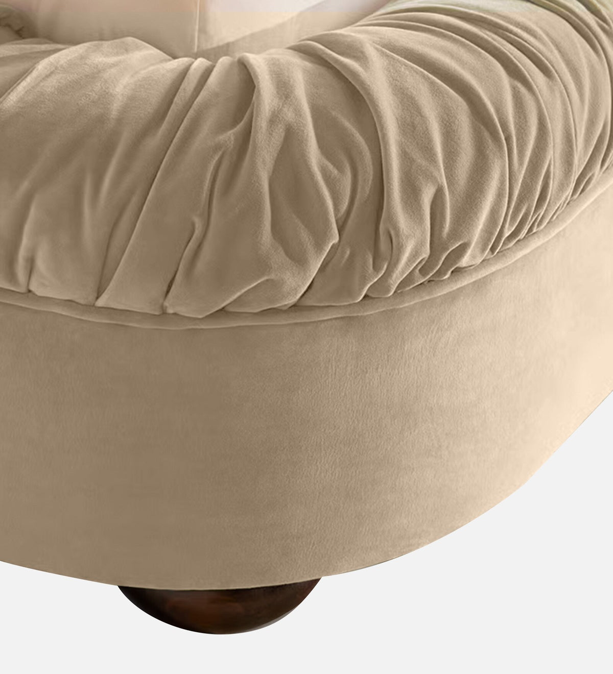 Casa Haven Velvet Queen Size Bed - Camel Beige | Hydraulic Storage