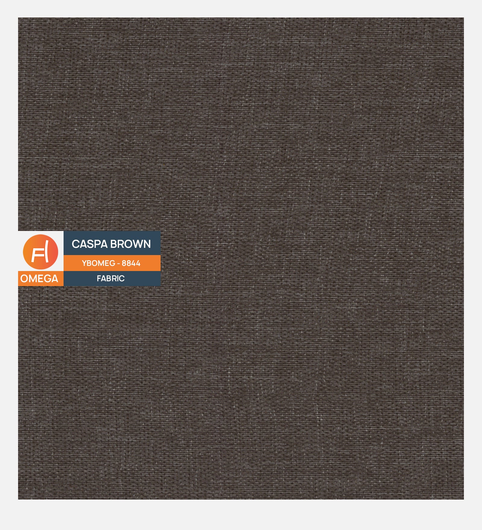 Omega Jute Fabric in Caspa Brown