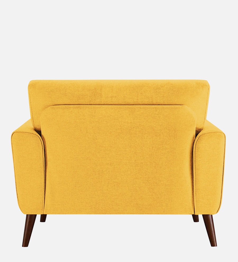 Castro Fabric 1 Seater Sofa In Bold Yellow Colour - Febonic Living
