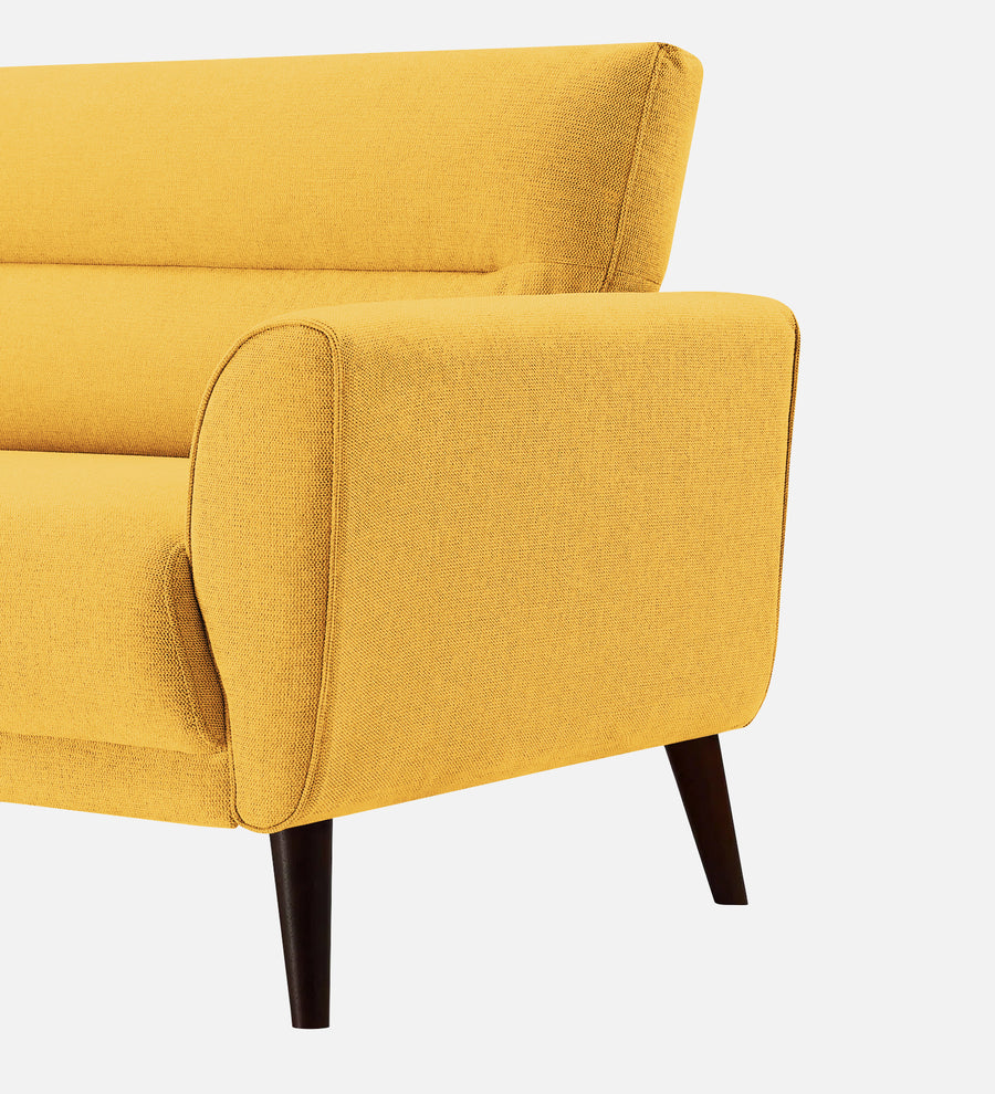 Castro Fabric 1 Seater Sofa In Bold Yellow Colour - Febonic Living