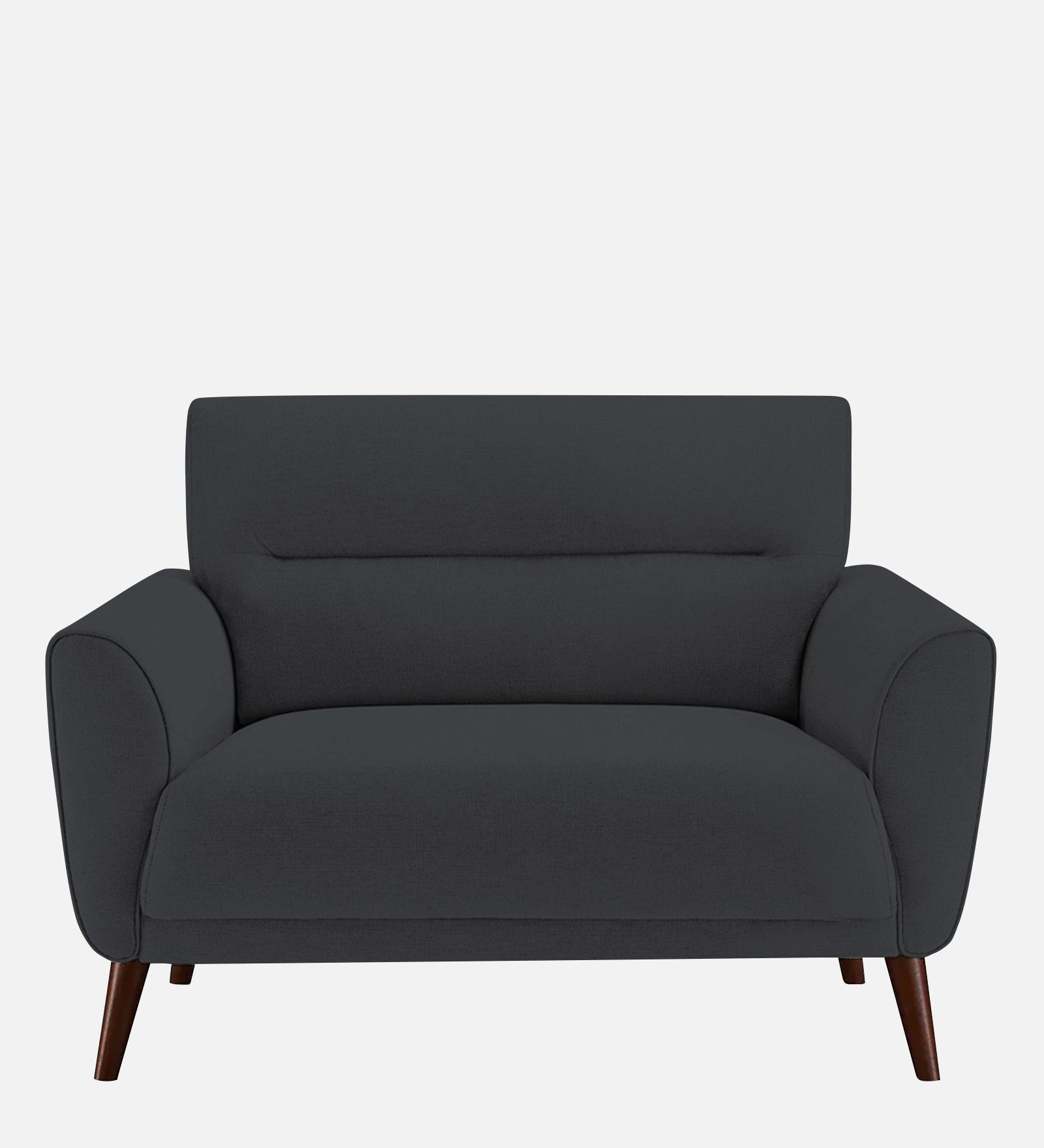 Castro Fabric 1 Seater Sofa In Charcoal Grey Colour - Febonic Living