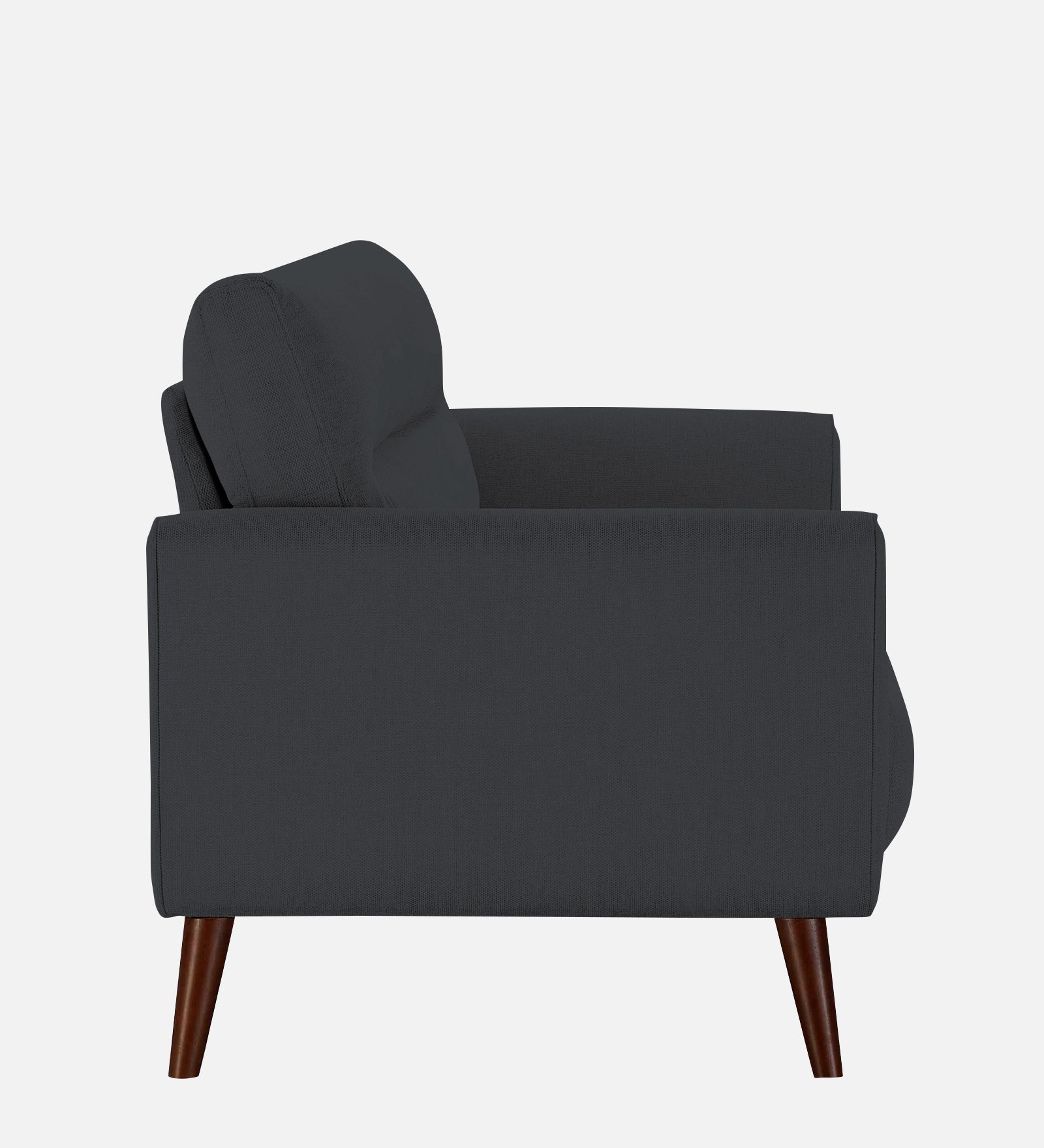Castro Fabric 1 Seater Sofa In Charcoal Grey Colour - Febonic Living