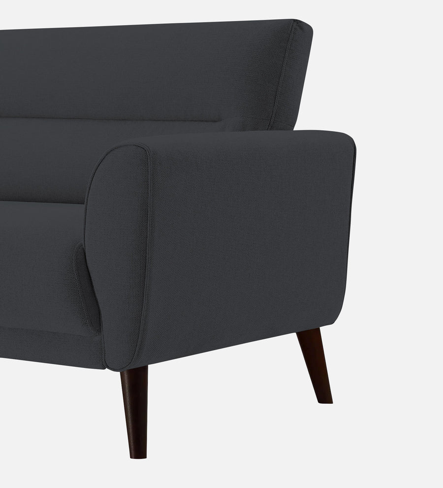 Castro Fabric 1 Seater Sofa In Charcoal Grey Colour - Febonic Living