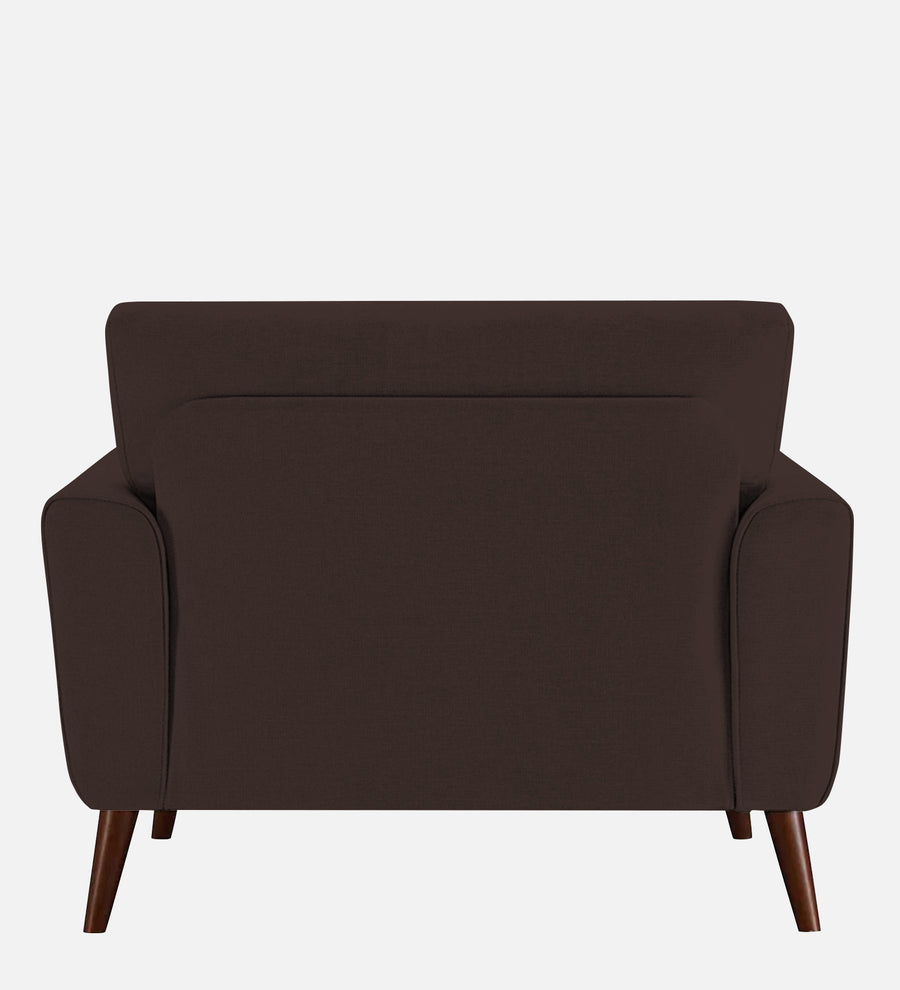 Castro Fabric 1 Seater Sofa In Coffee Brown Colour - Febonic Living