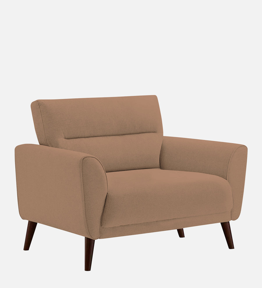 Castro Fabric 1 Seater Sofa In Cosmic Beige Colour - Febonic Living