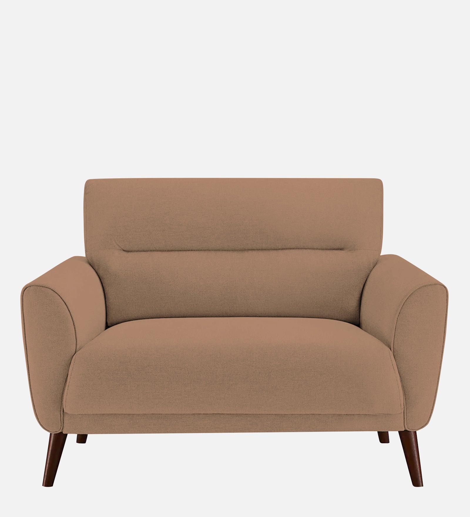 Castro Fabric 1 Seater Sofa In Cosmic Beige Colour - Febonic Living