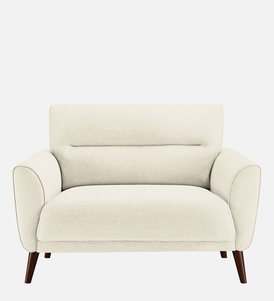 Castro Fabric 1 Seater Sofa In Ivory Cream Colour - Febonic Living