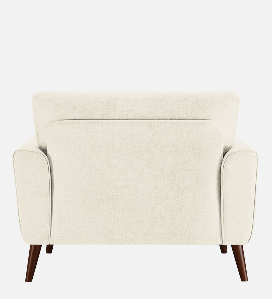 Castro Fabric 1 Seater Sofa In Ivory Cream Colour - Febonic Living