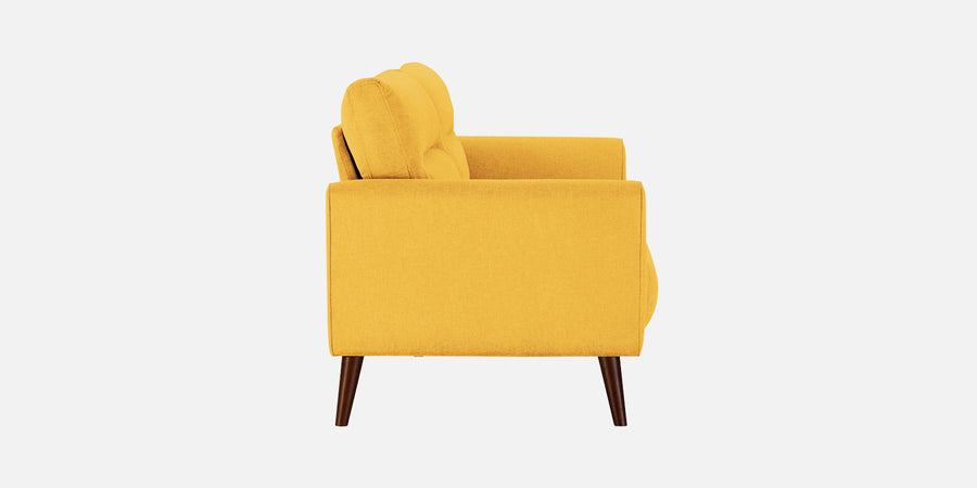 Castro Fabric 2 Seater Sofa In Bold Yellow Colour - Febonic Living