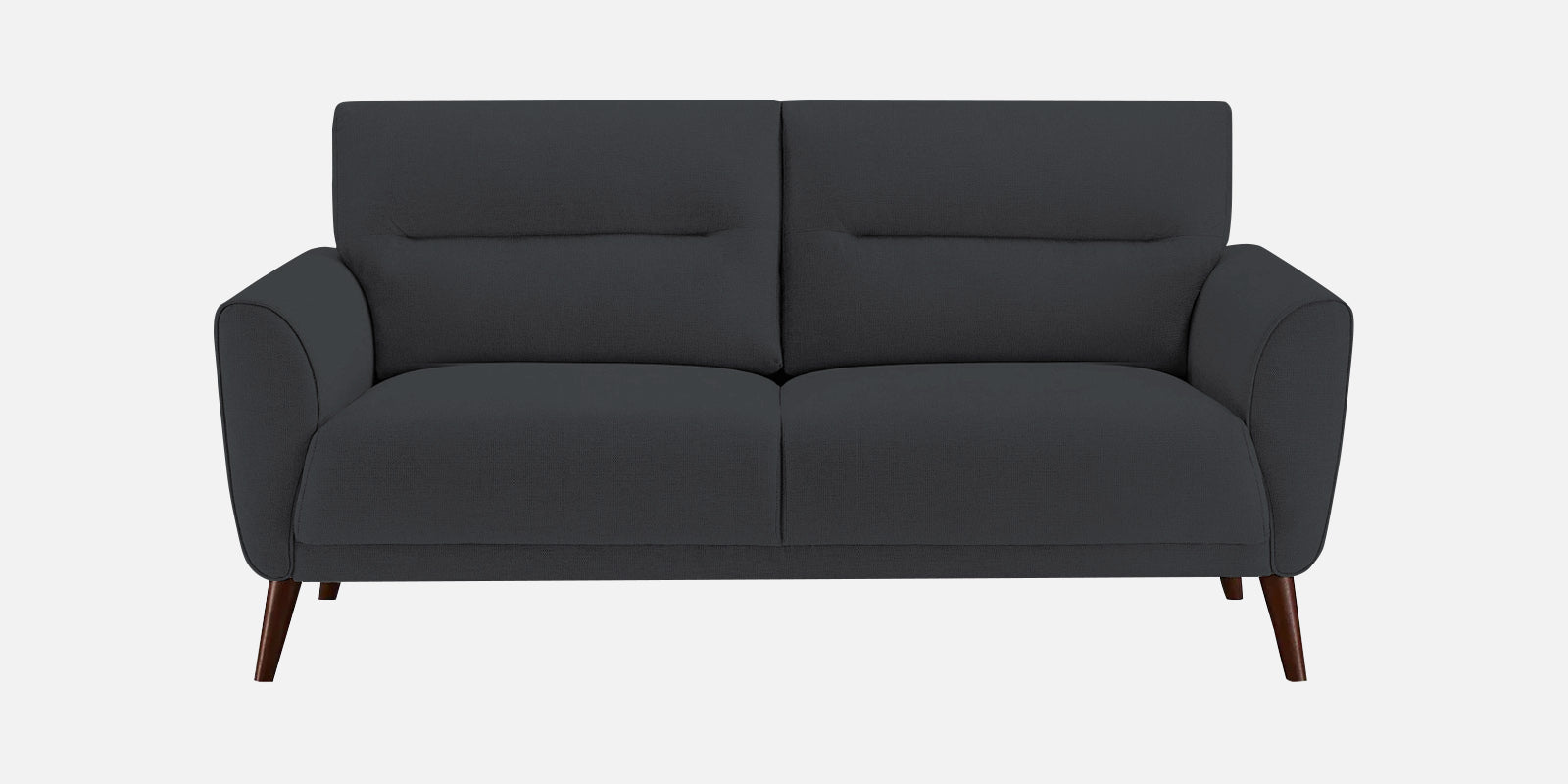 Castro Fabric 2 Seater Sofa In Charcoal Grey Colour