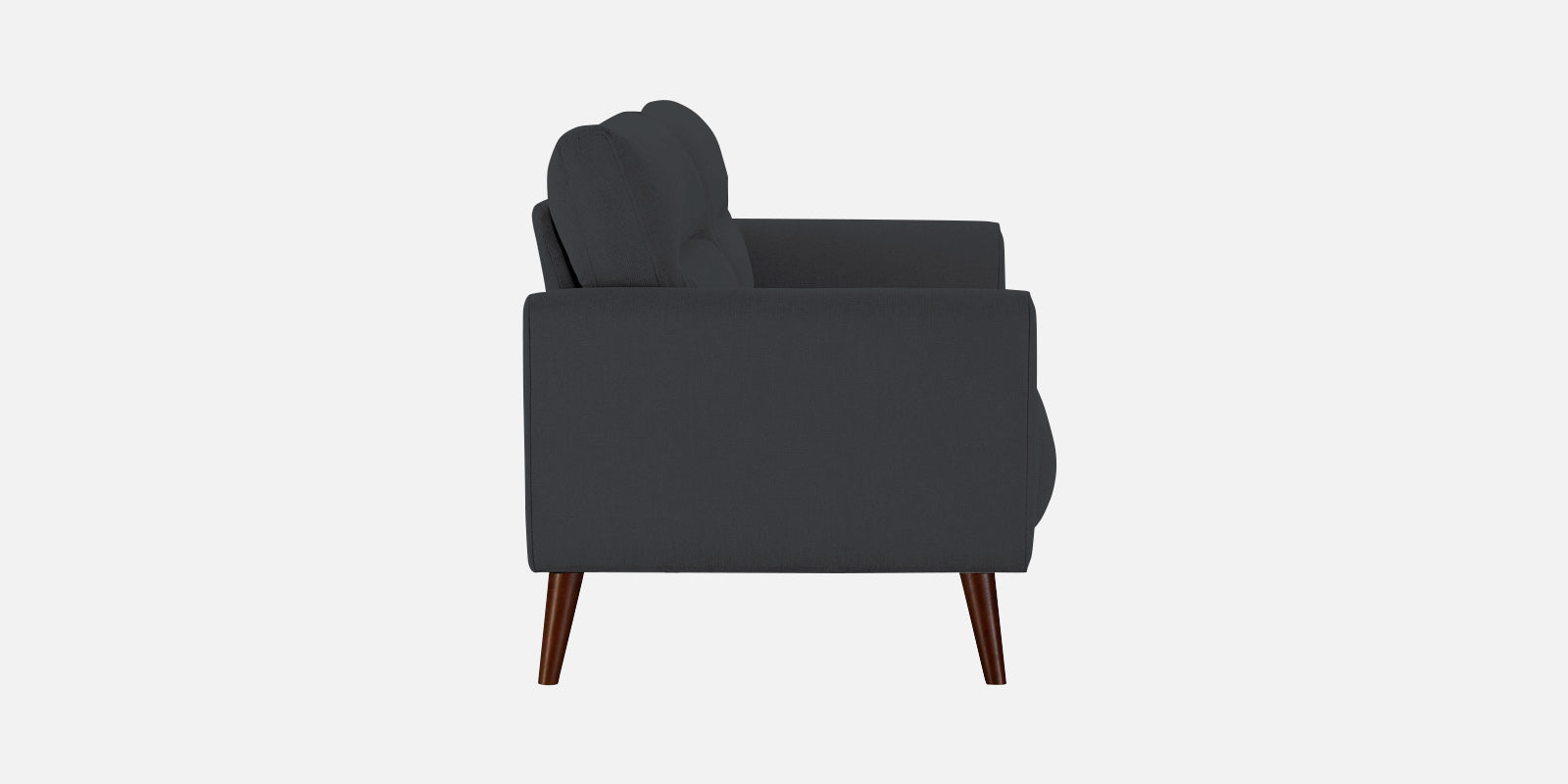 Castro Fabric 2 Seater Sofa In Charcoal Grey Colour