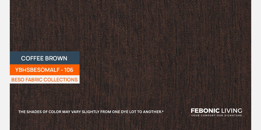 Castro Fabric 2 Seater Sofa In Coffee Brown Colour - Febonic Living