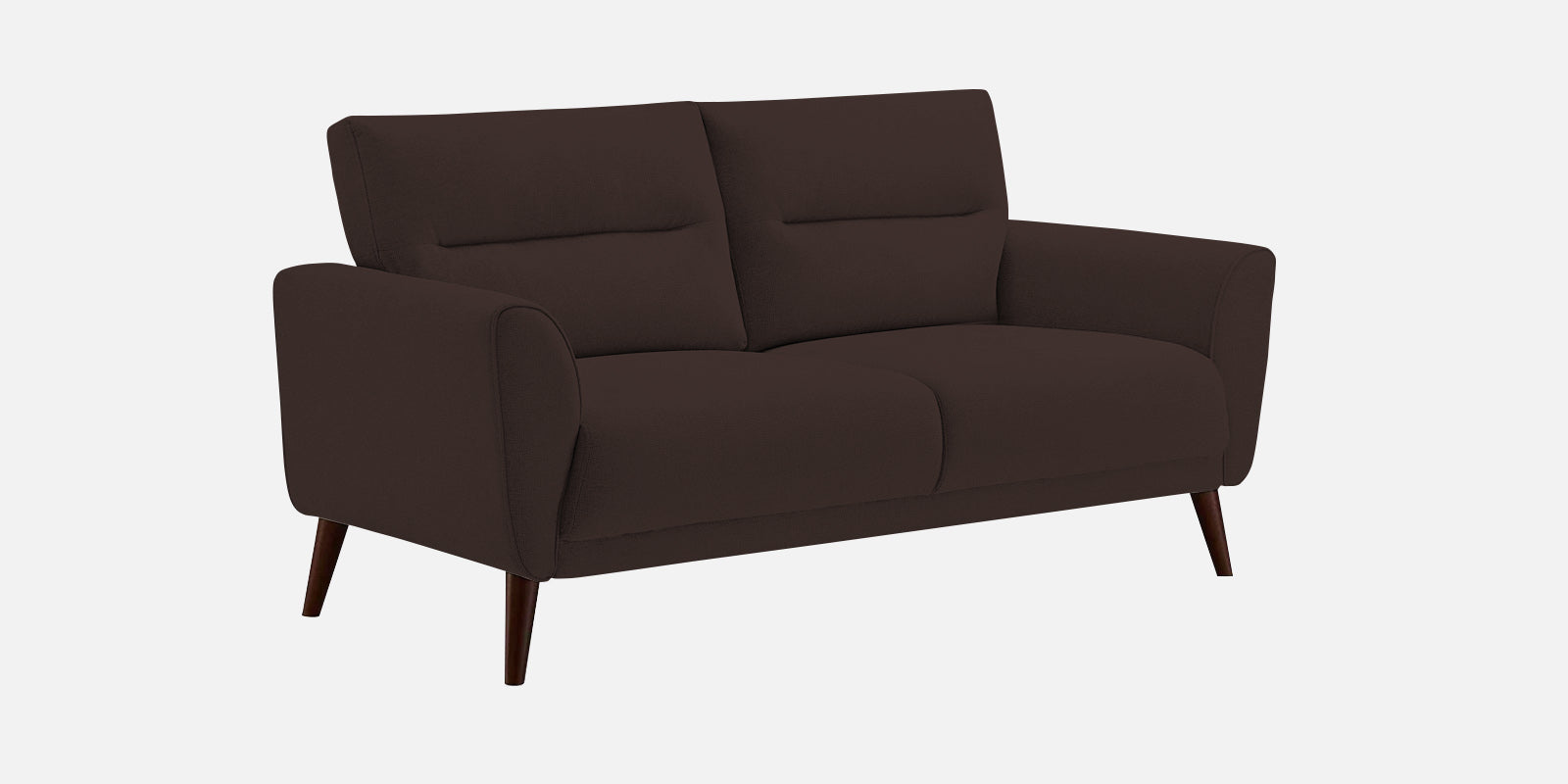 Castro Fabric 2 Seater Sofa In Coffee Brown Colour