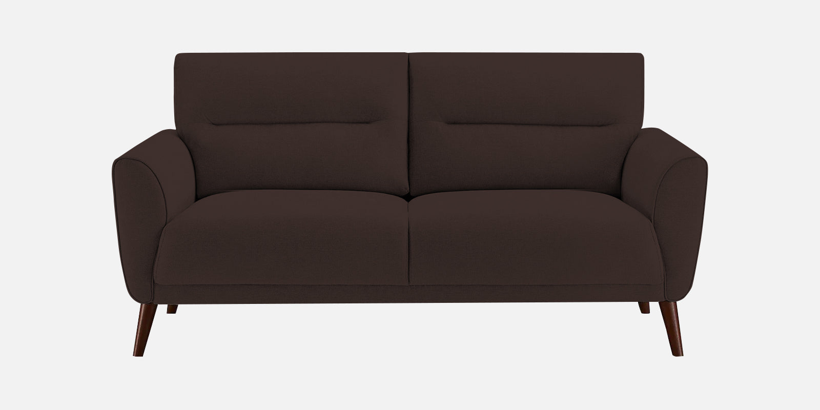 Castro Fabric 2 Seater Sofa In Coffee Brown Colour