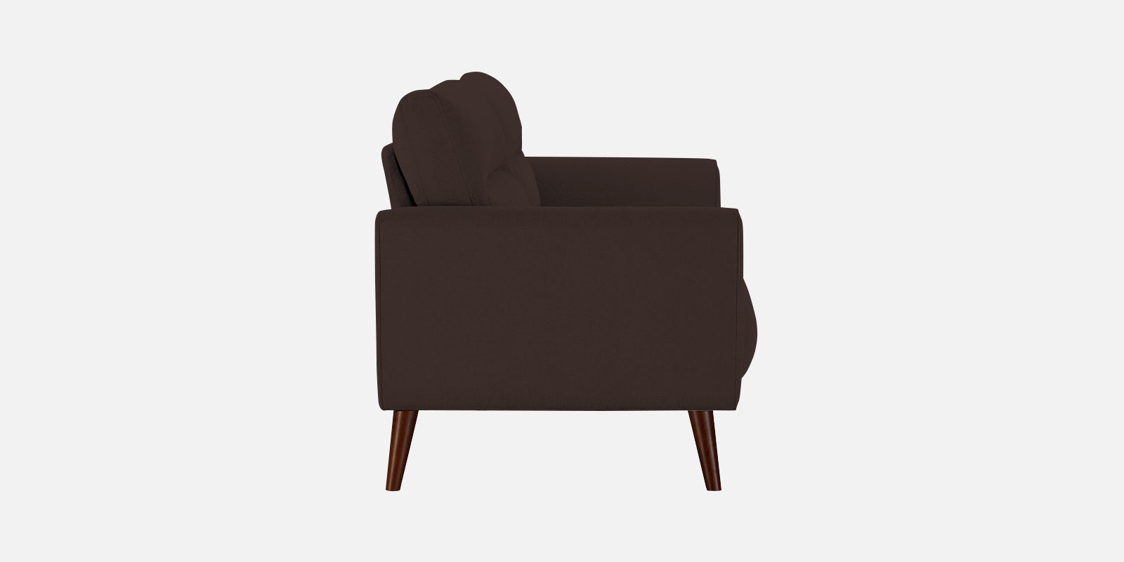 Castro Fabric 2 Seater Sofa In Coffee Brown Colour
