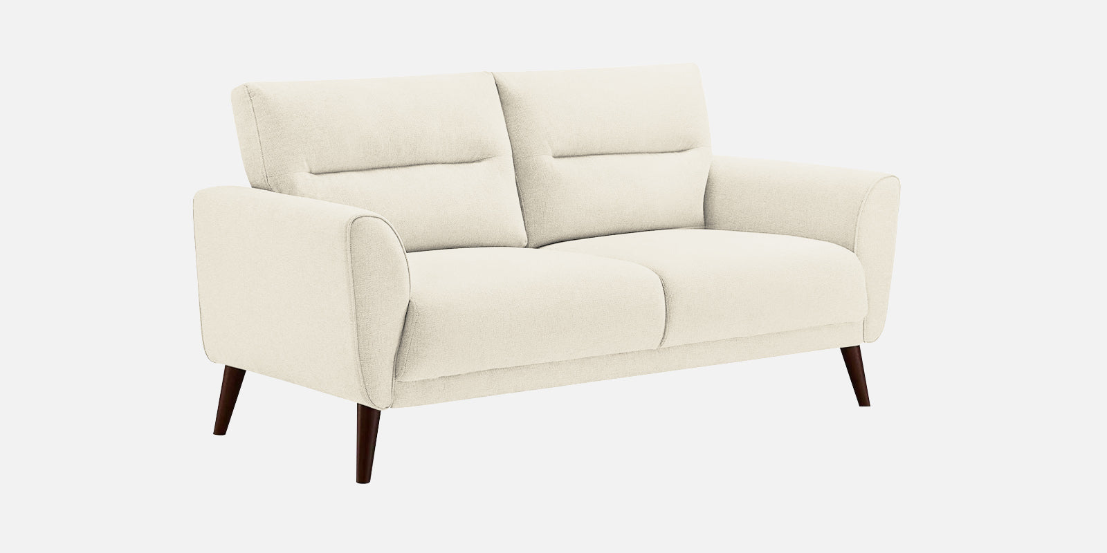Castro Fabric 2 Seater Sofa In Ivory Cream Colour