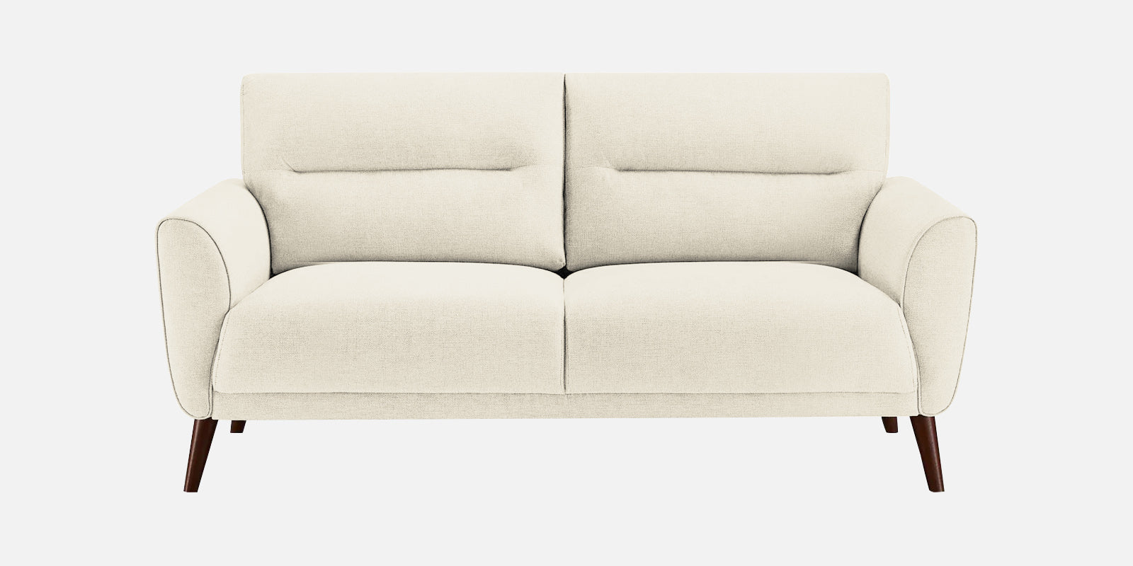Castro Fabric 2 Seater Sofa In Ivory Cream Colour