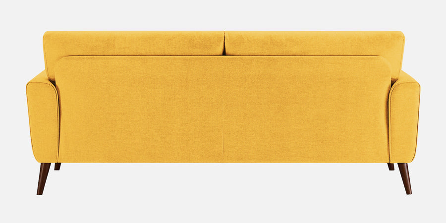 Castro Fabric 3 Seater Sofa In Bold Yellow Colour - Febonic Living