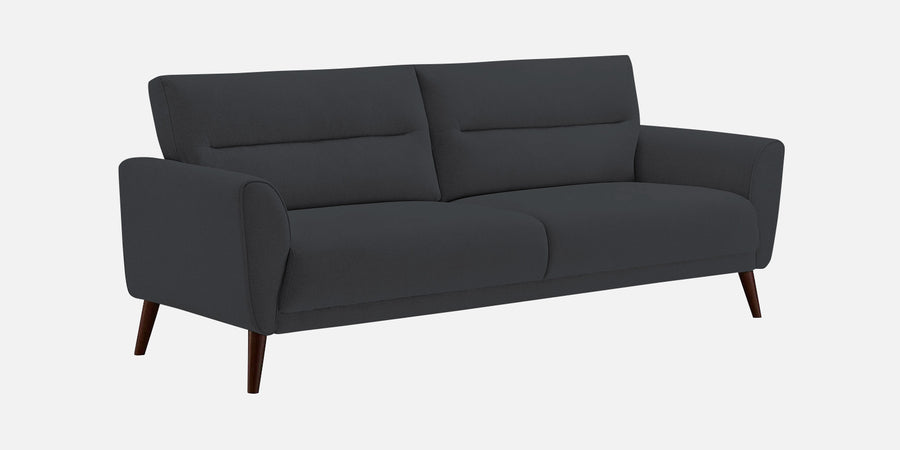 Castro Fabric 3 Seater Sofa In Charcoal Grey Colour - Febonic Living