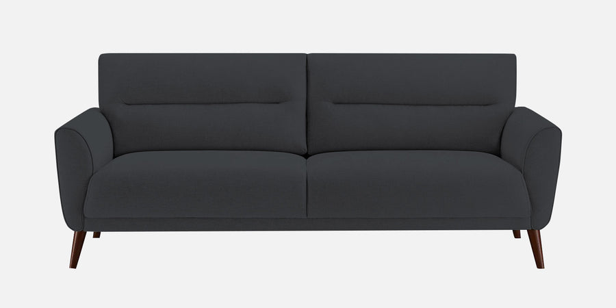 Castro Fabric 3 Seater Sofa In Charcoal Grey Colour - Febonic Living