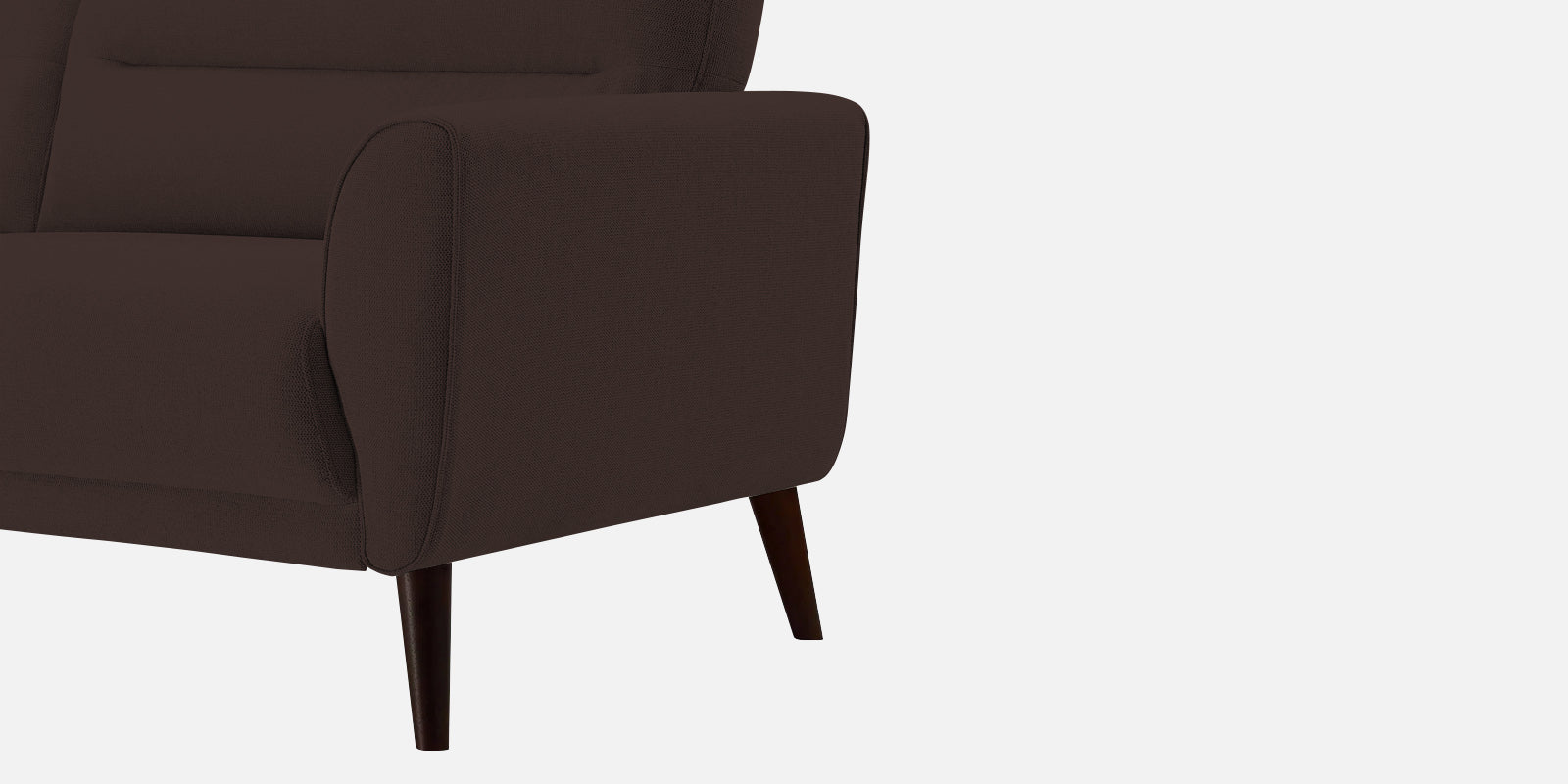 Castro Fabric 3 Seater Sofa In Coffee Brown Colour - Febonic Living