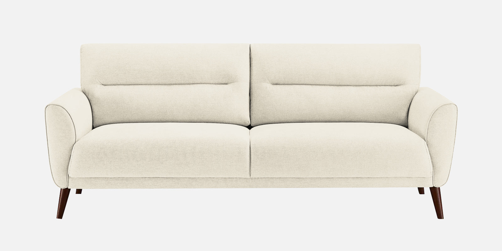 Castro Fabric 3 Seater Sofa In Ivory Cream Colour - Febonic Living
