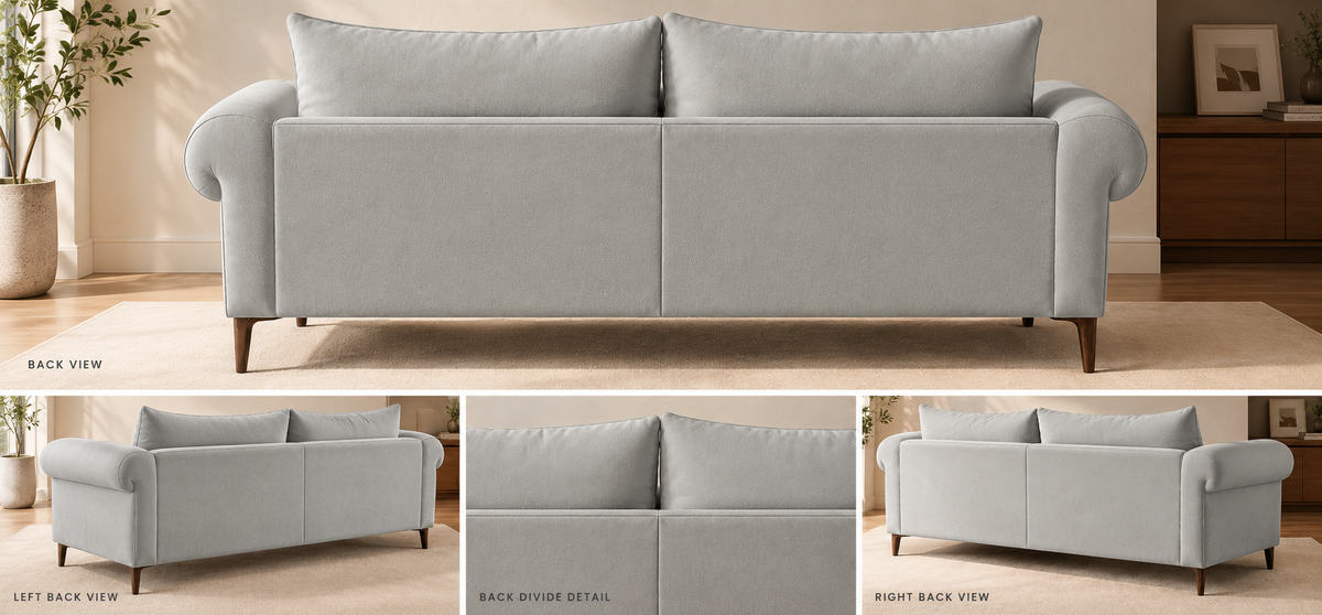Rocar 3 Seater Fabric Sofa - Bone Beige