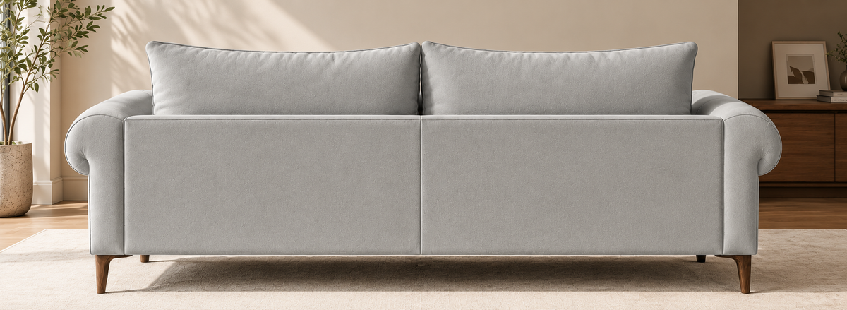 Rocar 3 Seater Fabric Sofa - Bone Beige