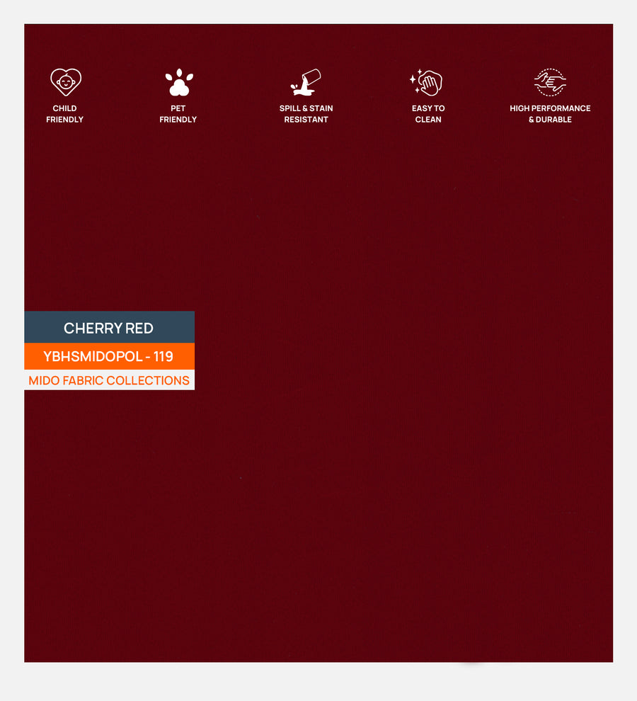 Suri Velvet Wing Chair In Cherry Red Colour - Febonic Living