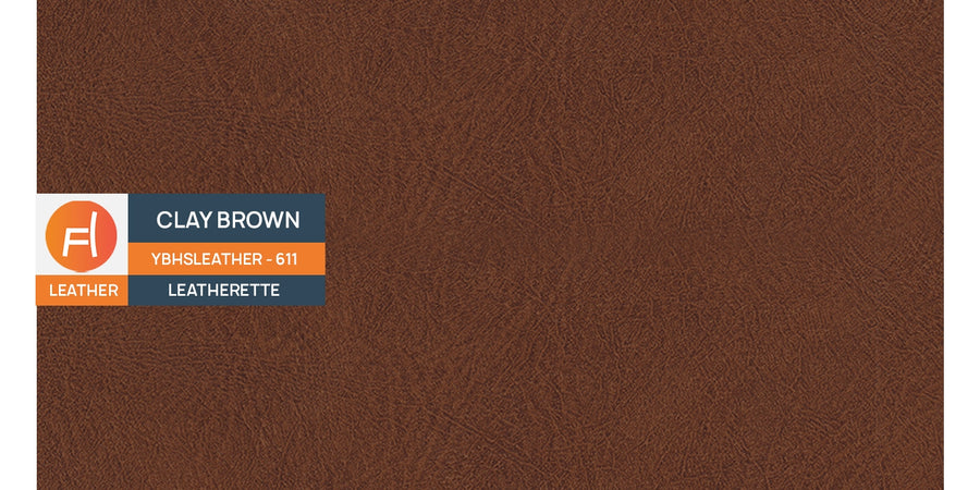 Cameroom Leatherette 3 Seater Sofa In Clay Brown Colour - Febonic Living