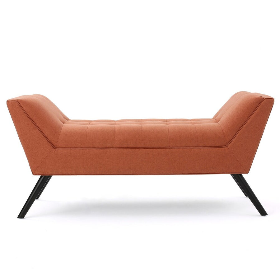 Madrid Fabric 2 Seater Recamier In Vivid Orange Colour - Febonic Living