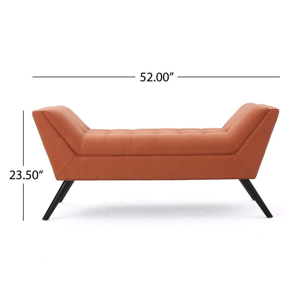 Madrid Fabric 2 Seater Recaimer in Vivid Orange Colour