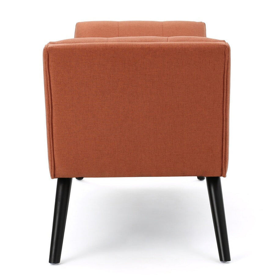 Madrid Fabric 2 Seater Recamier In Vivid Orange Colour - Febonic Living
