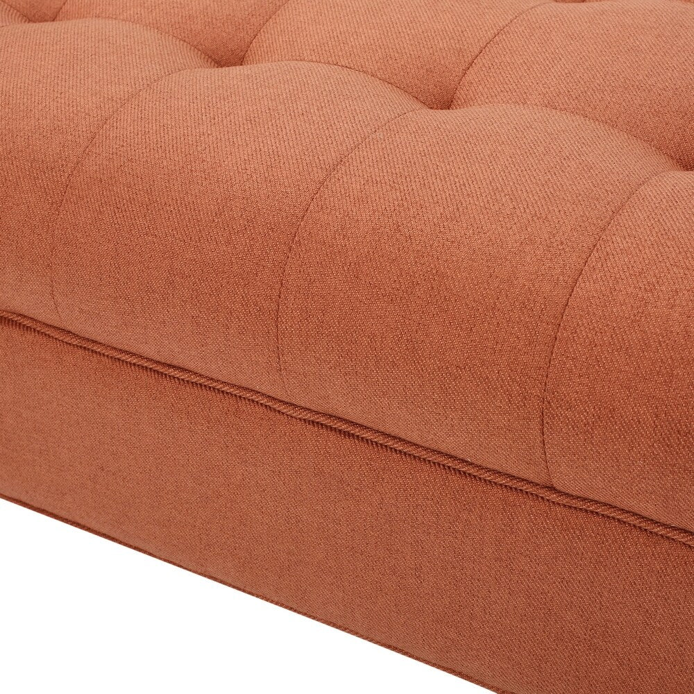 Madrid Fabric 2 Seater Recaimer in Vivid Orange Colour - Febonic Living